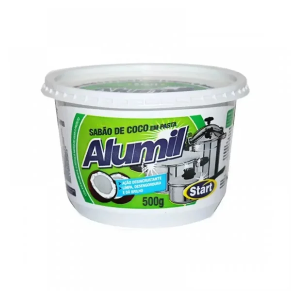 PASTA DE BRILHO ALUMIL SABAO DE COCO 500G