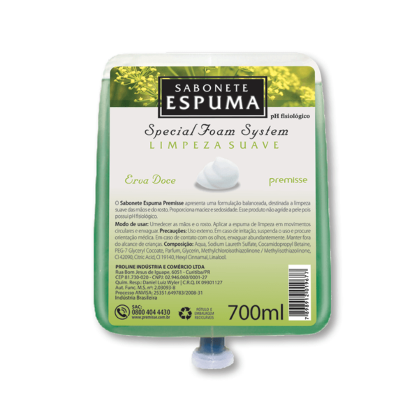 SABONETE ESPUMA PREMISSE ERVA DOCE 700 ML - Image 2