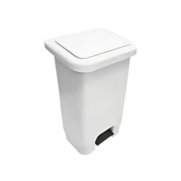 LIXEIRA COLETOR DE PEDAL 100 L BRALIMPIA BRANCO SEM RODAS