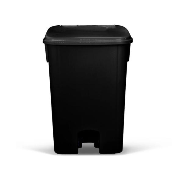 LIXEIRA COLETOR DE PEDAL 100L BRALIMPIA PRETO SEM RODAS
