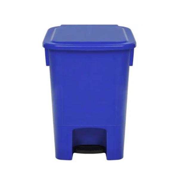 LIXEIRA COLETOR DE PEDAL 15L AZUL BRALIMPIA SEM MONTAGEM