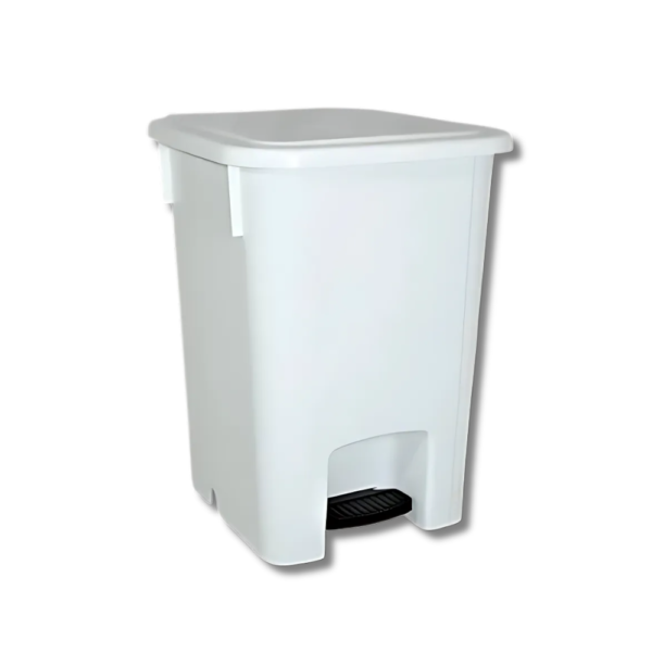 LIXEIRA COLETOR DE PEDAL 15L BRANCO BRALIMPIA SEM MONTAGE