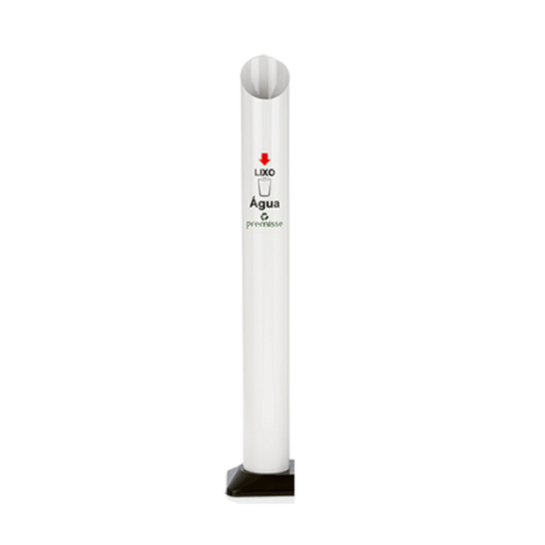 DISPENSER LIXEIRA ECO. P/ COPO DESCARTAVEL DE AGUA - BRANCO