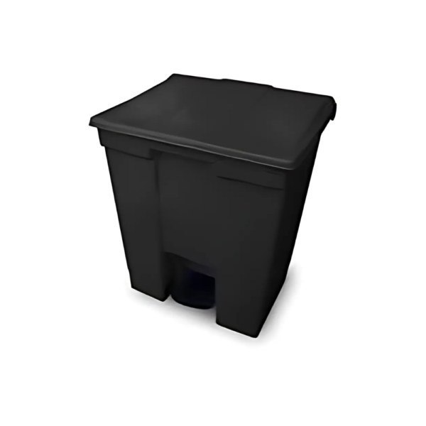 LIXEIRA COLETOR DE PEDAL 30L PRETO SEM MONTAGEM
