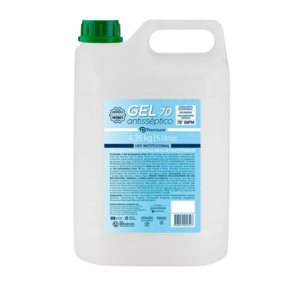 GEL CLEAN PREMISSE-ALCOOL A 70% 5 LITROS