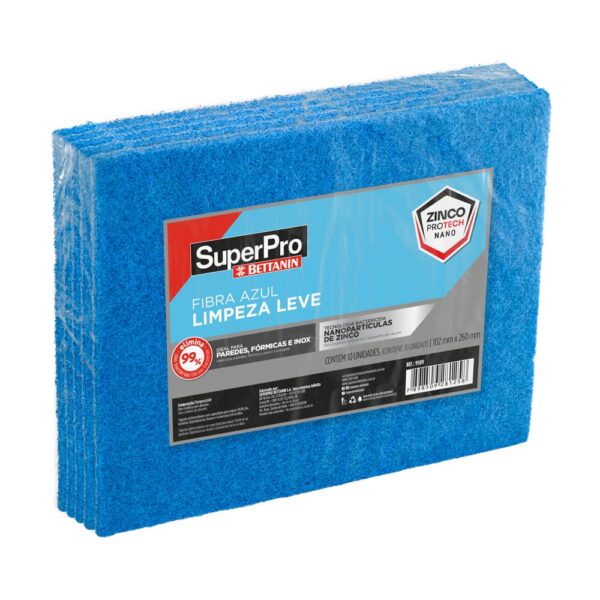 FIBRA LIMPEZA LEVE AZUL C/10 UN