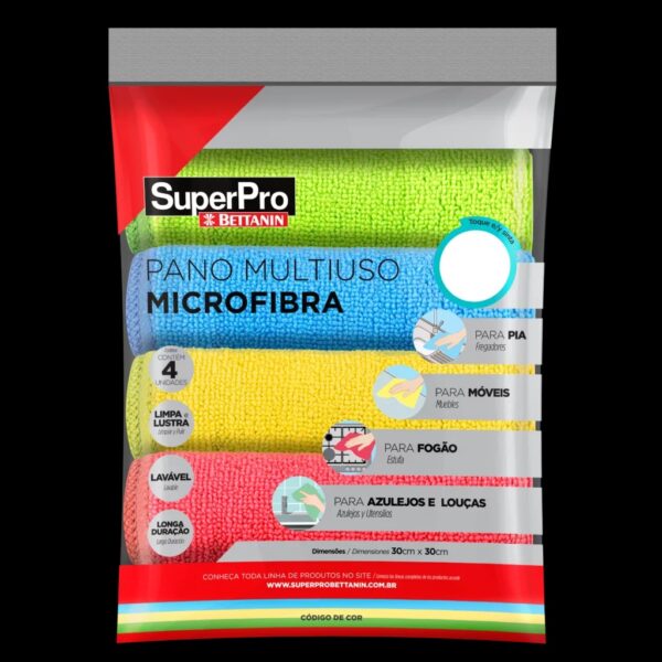 PANO MICROFIBRA MULTIUSO C/4 UN