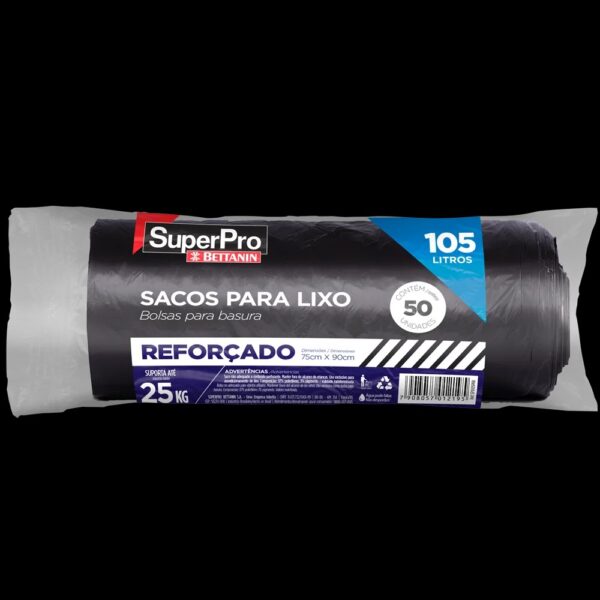 SACO PARA LIXO 105L REFORÇADO C/50 UN