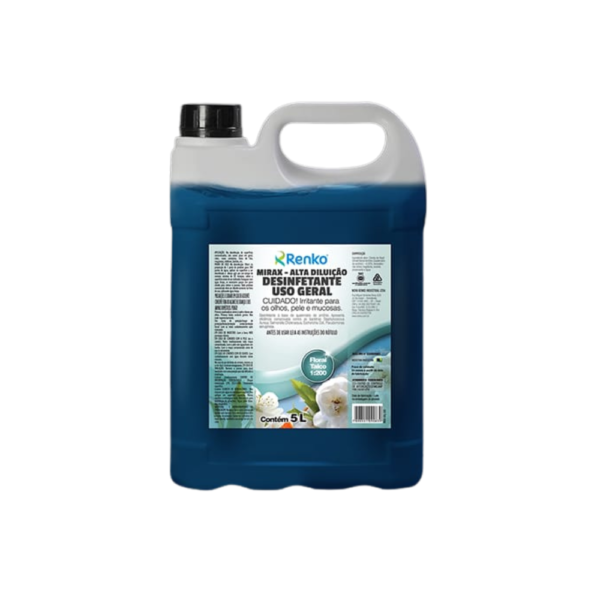 MIRAX DESINF ALTA DILUICAO FLORAL TALCO 5 LT
