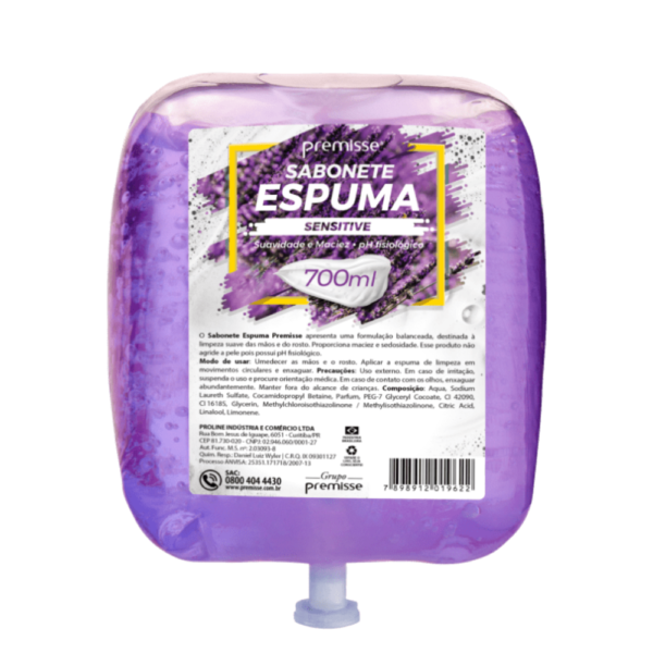 SABONETE ESPUMA PREMISSE SENSITIVE 700 ML