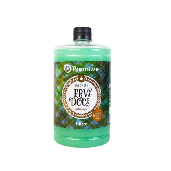 SABONETE PREMISSE ERVA DOCE SUAVE 1 LITRO C/TAMPA