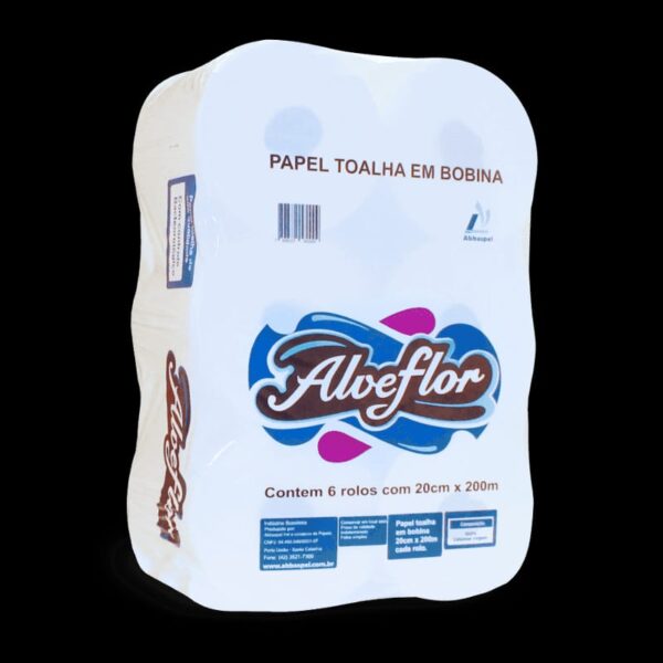 PAPEL Toalhas em bobina ALVEFLOR