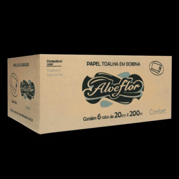 PAPEL Toalhas Confort em bobina ALVEFLOR